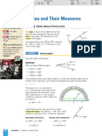 Geometry 1-4 Angles and Their Measures