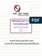 Important CSS Vocabulary PDF