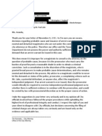 Tuscaloosa City Attorney's Response To Life Legal Defense Foundation's Letter Regarding Filing Charges For Stolen Property