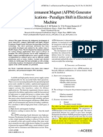 2012 An Axial-Flux Permanent Magnet (AFPM) Generator For Defence Applications - Paradigm Shift in Electrical Machine (Cored Rotor and Stator) PDF