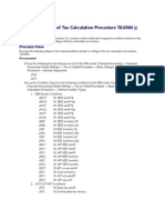 Configuration of Tax Calculation Procedure TAXINN