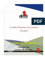 Business Accountant Certification