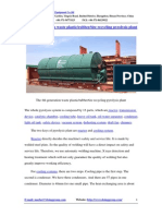 The 4th Generation Waste Plastic Rubber Tire Recycling Pyrolysis Plant