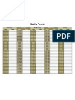 Work - Weekly Planner1