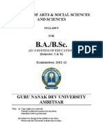 BA Semester I and II