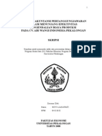 Peranan Akuntansi Pertanggung Jawaban Dalam Menunjang Efekyivitas Ian Biaya Produksi Pada CV Air Wangi Indonesia Pekalongan