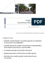 Downtown Revitalization/Public Goods PowerPoint Presentation