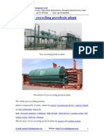 Tyre Recycling Pyrolysis Plant