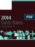 UPS Daily Rates 2014