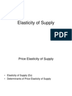 Elasticity of Supply