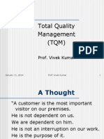 Total Quality Management (TQM) : Prof. Vivek Kumar