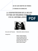 La Desproteccion de La Mujer Victima de Violencia Familiar P