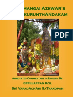 Thirumangai AzhwAr's ThirukkurunthANdakam