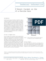 The Effect of DC On The Inductance of A Ferrite Core