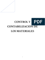 Control y Contabilización de Los Materiales