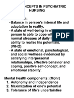 Basic Concepts in Psychiatric Nursing