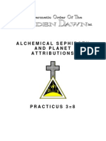 GOLDEN DAWN 3 8 Alchemical Sephiroth and Planet Attributions