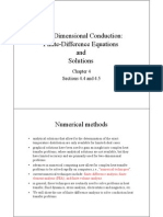 Two-Dimensional Conduction: Finite-Difference Equations and Solutions