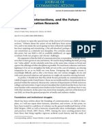 Disciplines, Intersections and The Future of Communication Research. Journal of Communication 58 603-614ipline