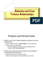 Cost Behavior and Cost-Volume Relationships