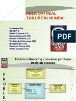 Failure of Quaker Oatmeal - PPT