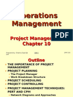 Operations Management (OPM530) C10 Project Management