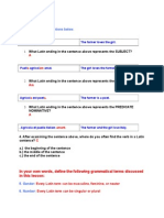 Latin 1 Module 1 Lesson 7