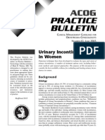 Urinary Incontinence