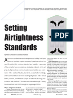 Setting Airtightness Standards: by Henri C. Fennell and Jonathan Haehnel