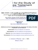 1993 - Dale C. Allison - Matt. 23.39 Luke 13.35b As A Conditional Prophecy