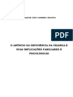 Joaquim Gronita - O Anúncio Da Deficiência Da Criança e Suas Implicações Familiares e Psicológicas