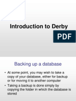 Derby Backup