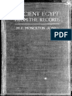 M. E. Monckton Ancient Egypt From The Records