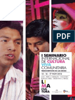 I Seminario Internacional de Cultura Viva Comunitaria