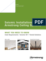 Seismic Installations and Armstrong Ceiling Systems