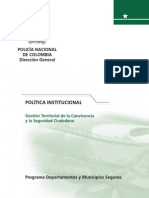 Programa de Departamentos y Municipios Seguros