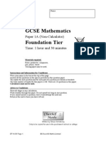 MrJacksonMaths GCSE Foundation A