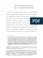 La Distinción Entre Sistema "Acusatorio" y "Adversarial"