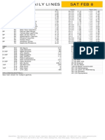 Gametime Daily Lines Sat Feb 8: ML Totals Puck Line