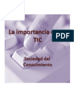 Importancia de Las TIC - Sociedad Del Conocimiento