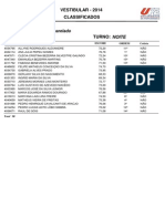 Resultado Classificacao Vestibular