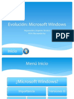 Evolución Microsoft Windows