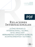 ¿Cómo Pensar Lo Internacional Global en El Siglo XXI Herramientas, Conceptos Teóricos, Acontecimientos y Actores