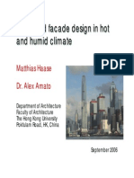 Ventilated Facade Design in Hot and Humid Climate