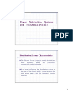 Power Distribution Systems and Its Characteristics I