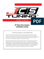 B7 Rear View Camera Installation Guide