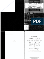 FranCois de Polignac Cults, Territory, and The Origins of The Greek City-State 1995