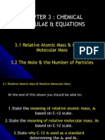 Relative Atomic/molecular Mass & Mole Concept