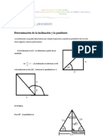 Determinaccion de La Pendiente e Inclinacion de La Recta en El Planop