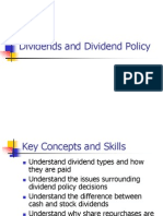 Chapter 17 Dividend - Policy